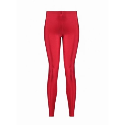 Anais & Margaux Alexandra Deep Red Shimmery Pant Leggings Italian Fabric XS